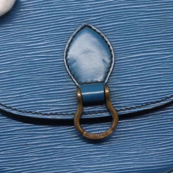 LOUIS VUITTON Epi Saint Cloud PM Shoulder Bag Blue M52195 LV Auth 142273 - Picture 11 of 16